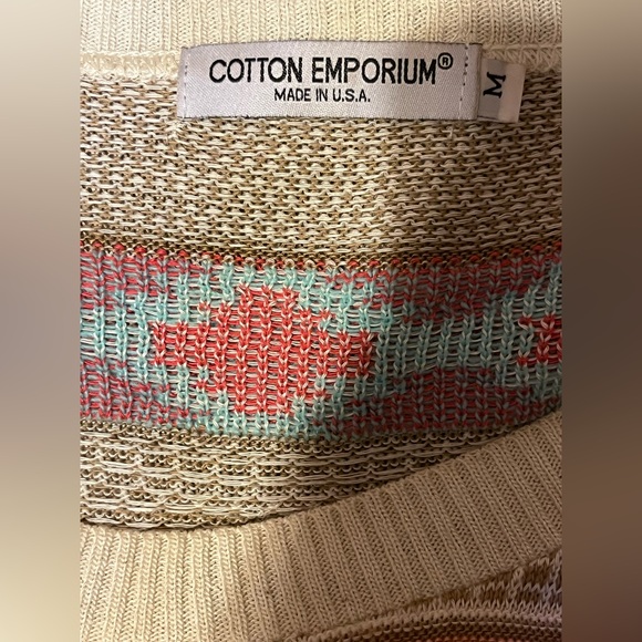 Vintage Aztec Designed Cotton Emporium Sweater - Picture 3 of 5